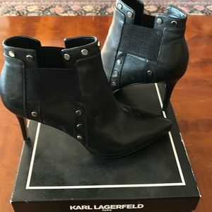 High heels ankle boots 3.5 inches heels